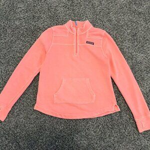 Vineyard Vines Long Sleeve 1/4 Zip High Neck Sweatshirt Girl's Size XL (16)